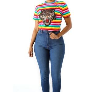 Rainbow Tiger Top